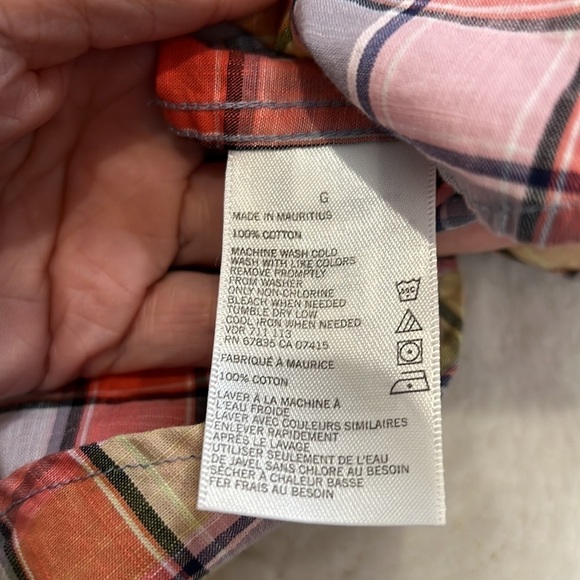 Nautica classic fit plaid shirt with front pocket size L - Picture 9 of 10